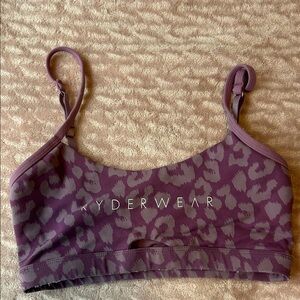 Ryderwear Mauve Animal Print Sports Bra